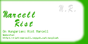 marcell rist business card